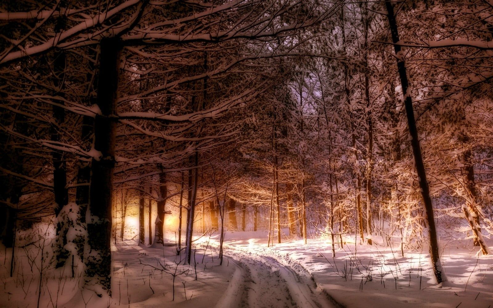 Maine Winter Scene Wallpapers