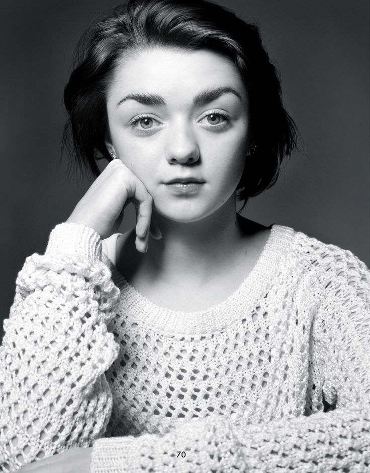 Maisie Williams Actress Black &amp; White Wallpapers