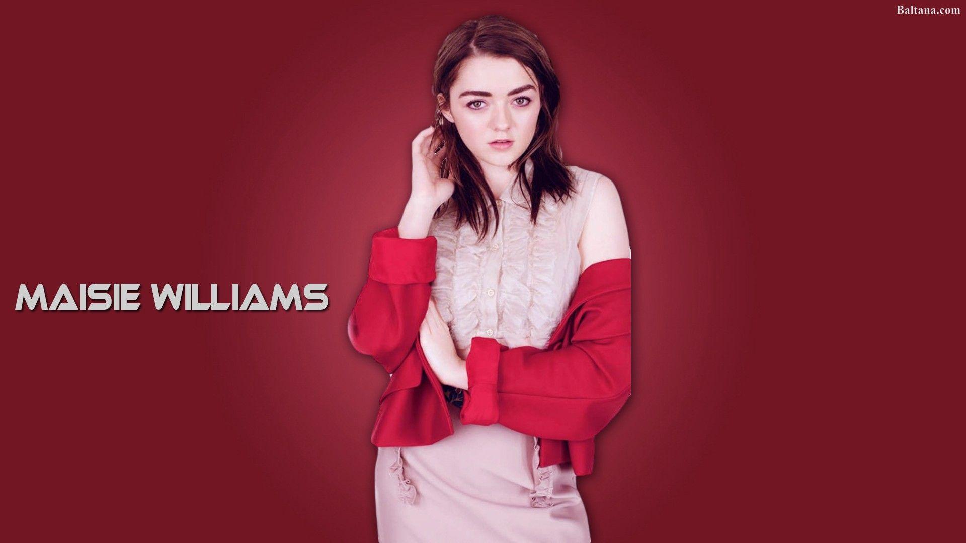 Maisie Williams in Red Wallpapers