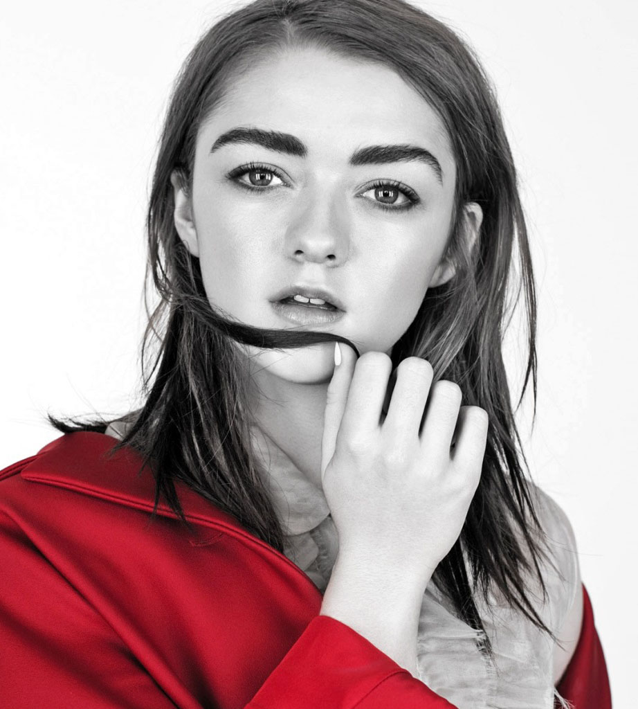 Maisie Williams Monochrome Wallpapers