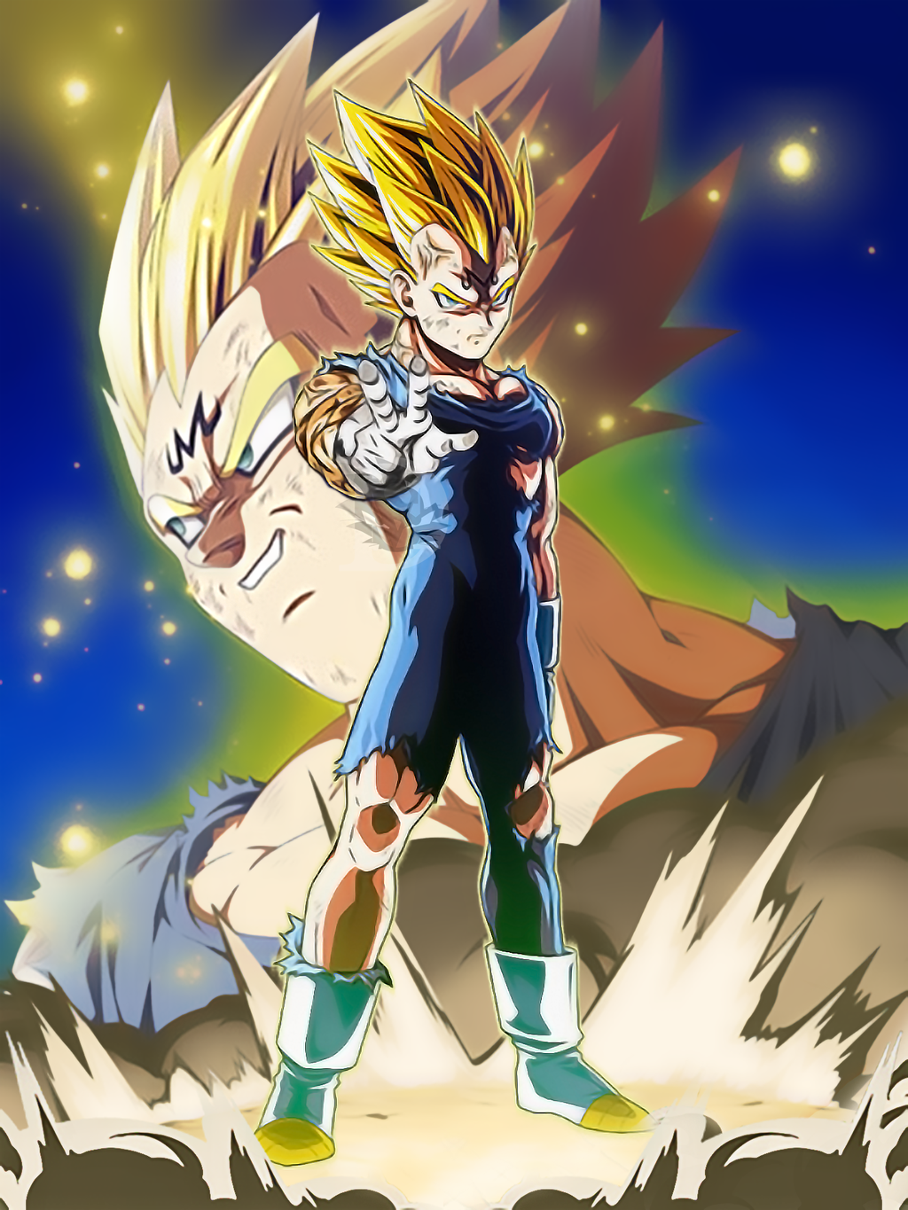 Majin Vegeta Smile Wallpapers