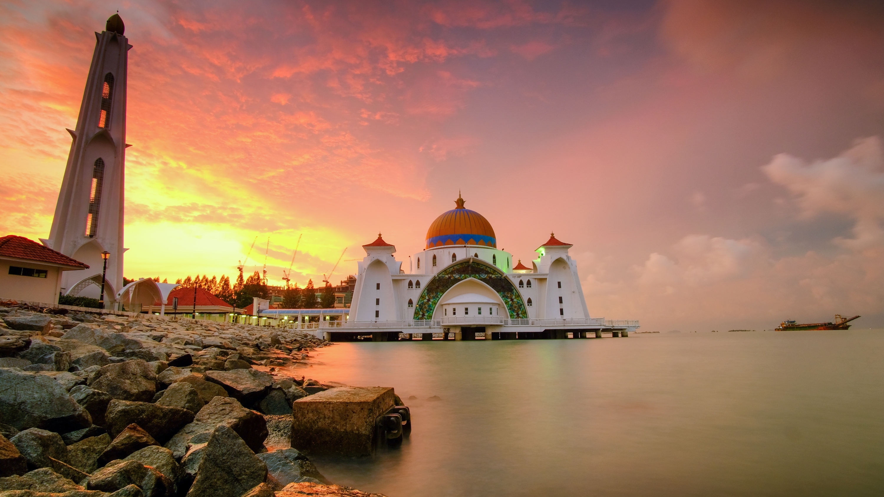 Malacca Straits Mosque Wallpapers