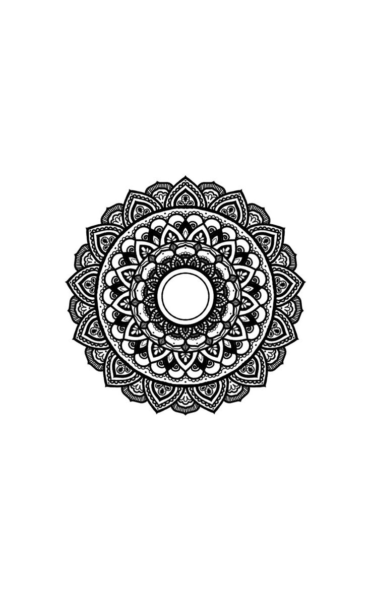 Mandala Black And White Wallpapers