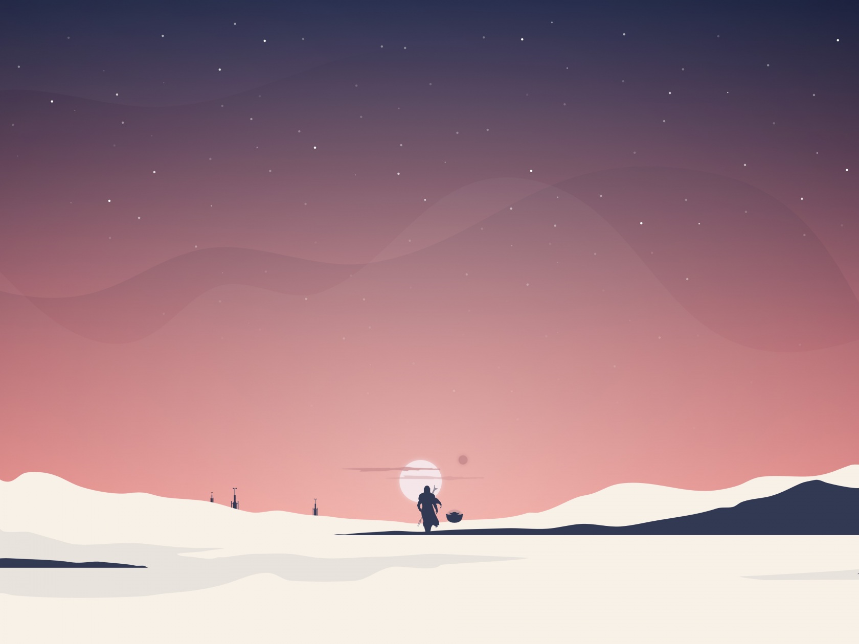 Mandalorian Minimalism Wallpapers