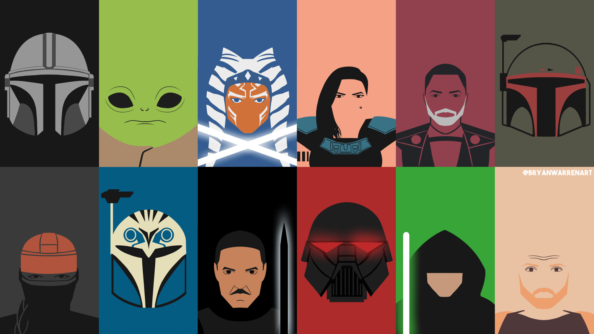 Mandalorian Minimalism Wallpapers