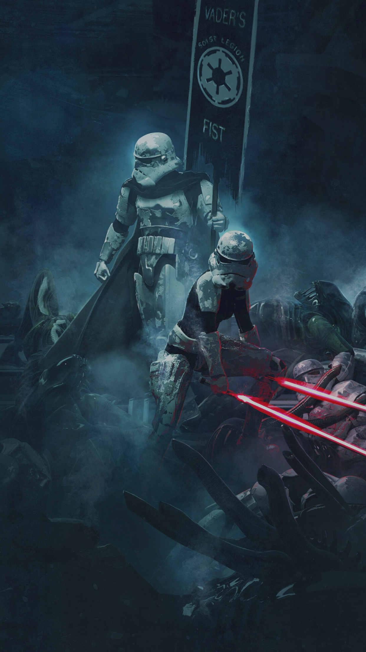 Mandalorian Stormtrooper Fighting Wallpapers