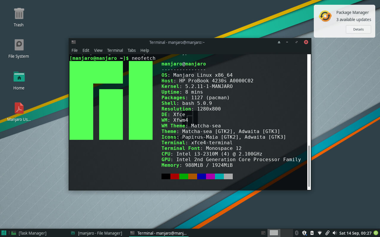 Manjaro Budgie Linux Minimalist Wallpapers