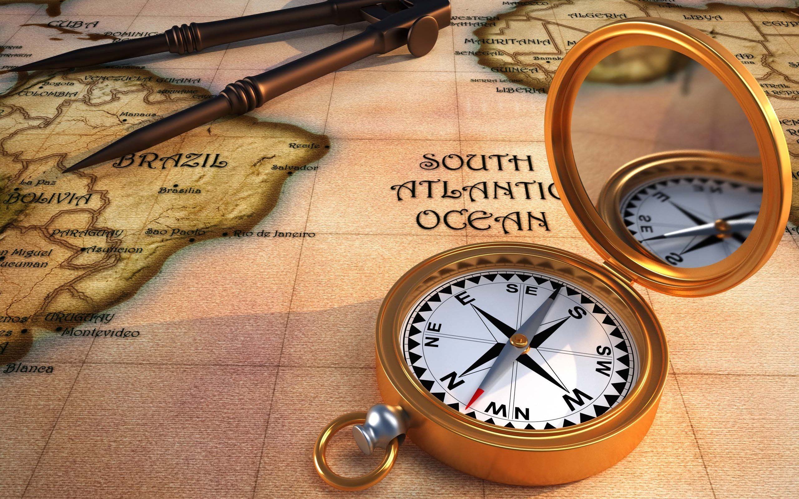 Map And Compass Photography Wallpapers