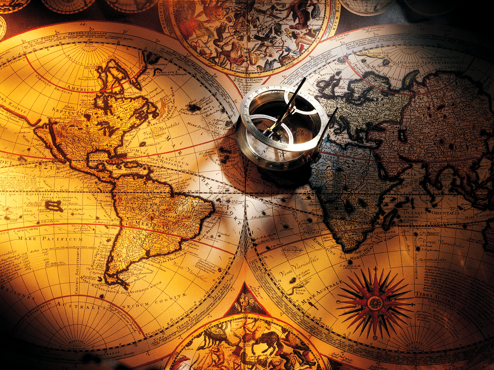 Map And Compass Photography Wallpapers