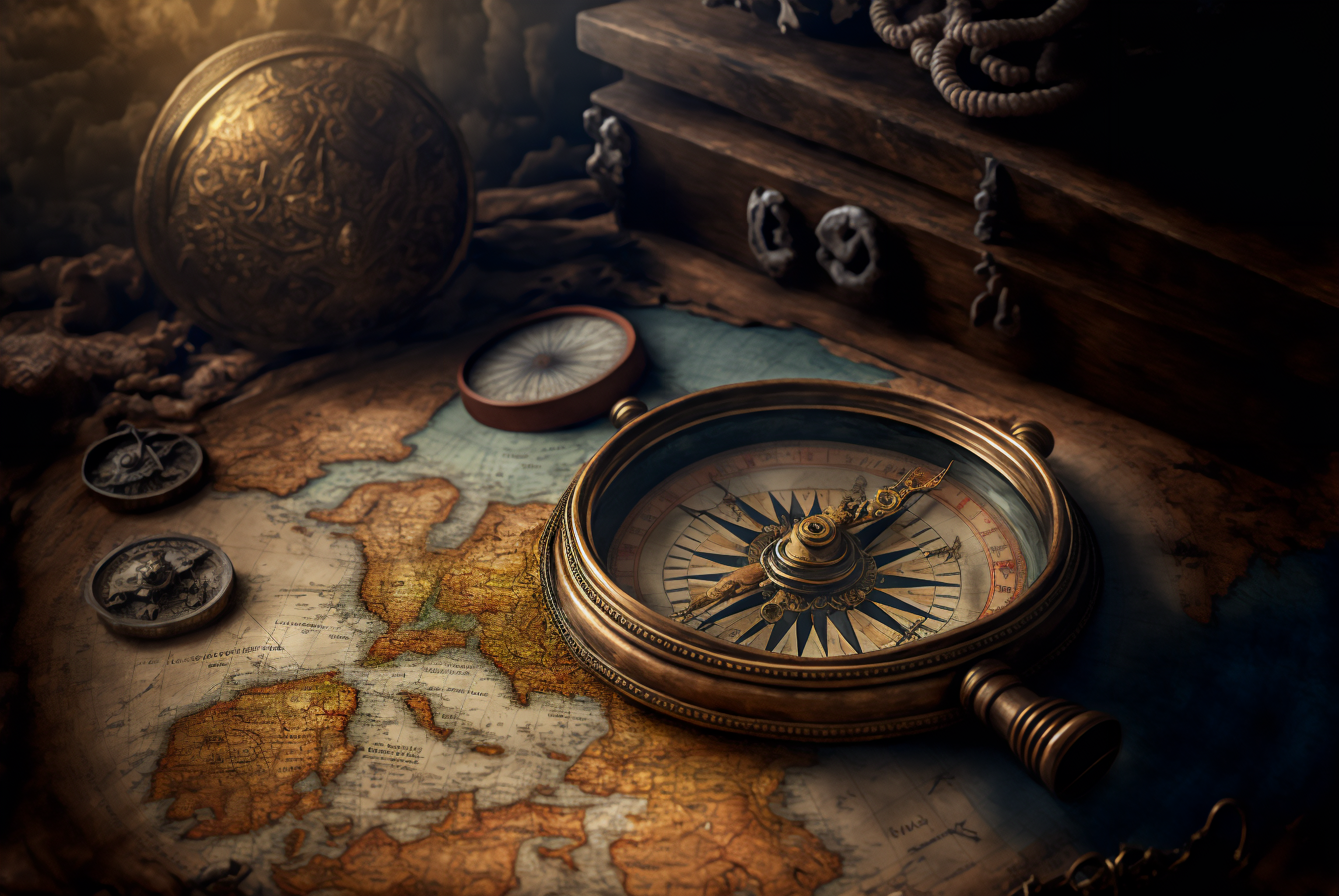 Map And Compass Photography Wallpapers