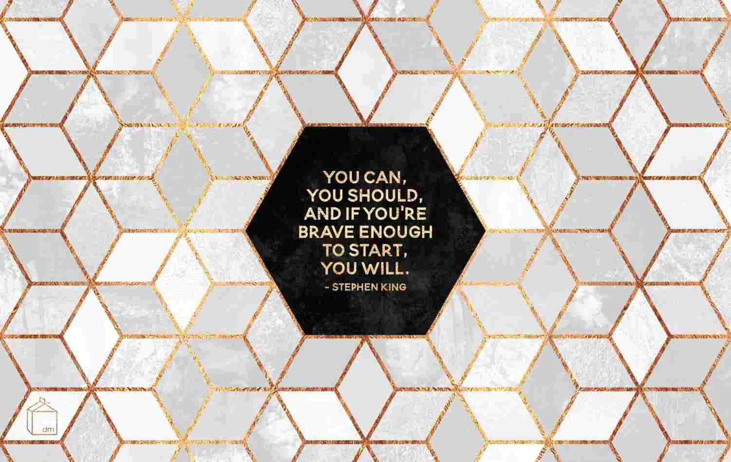 Marble Background With Quote