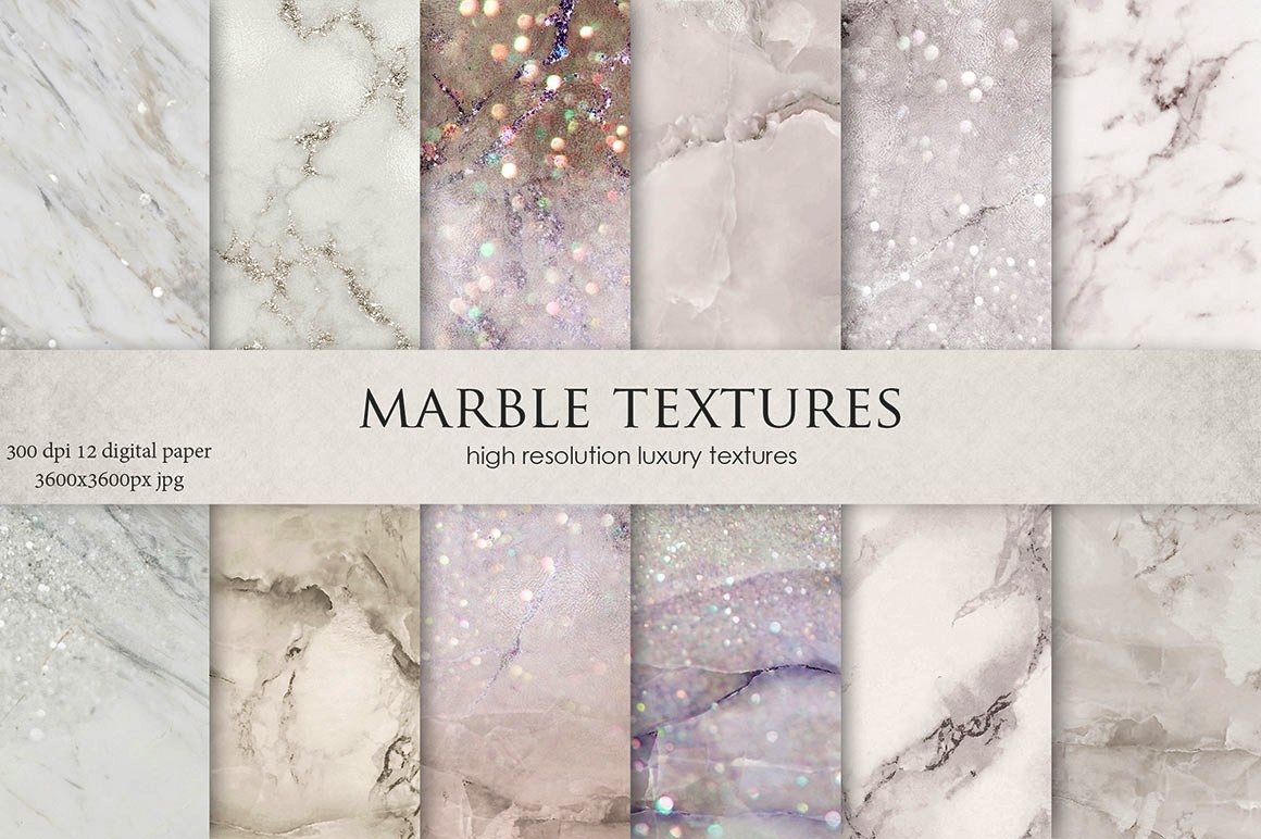 Marble Glitter Background