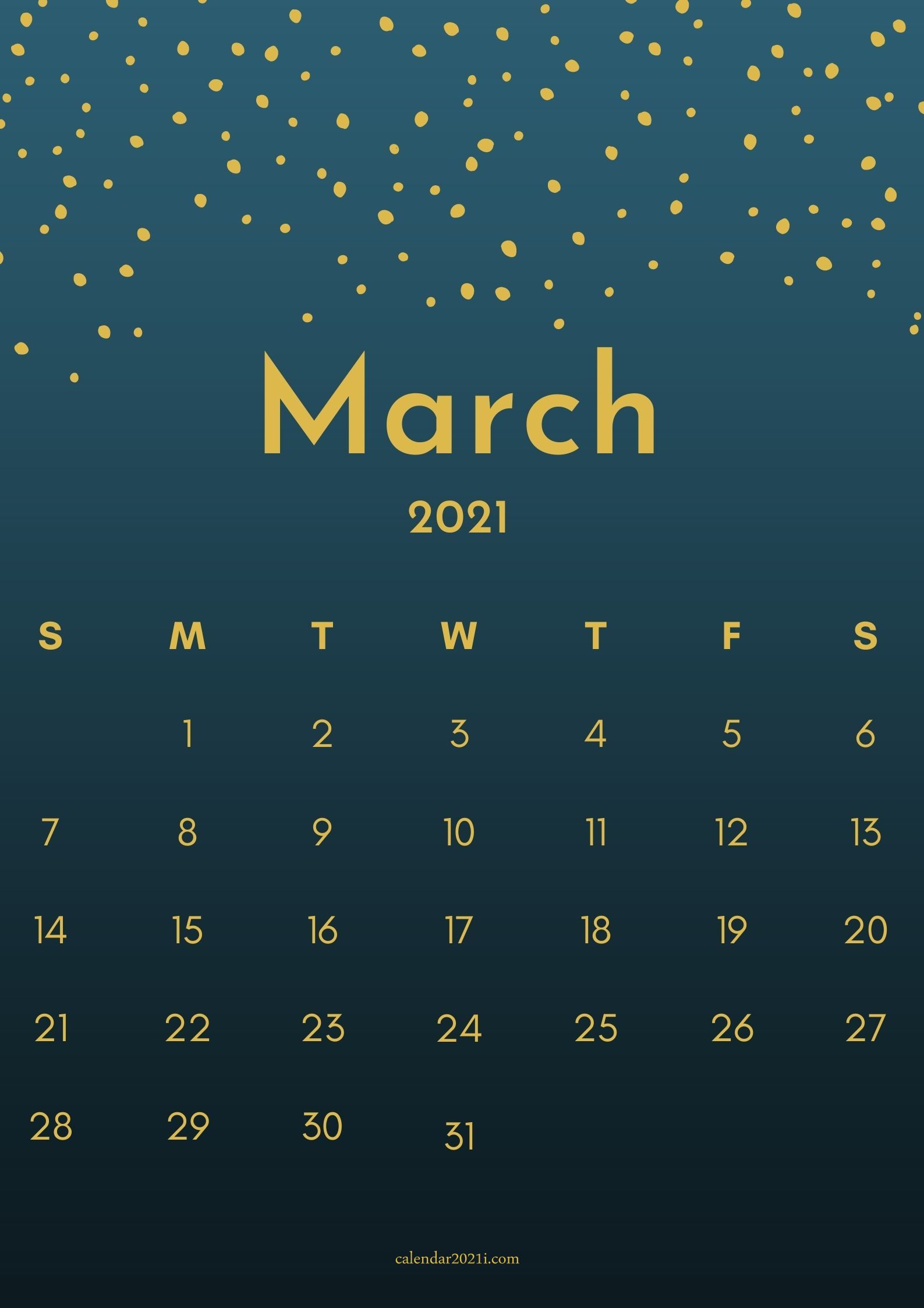 March 2021 Calendar Wallpapers