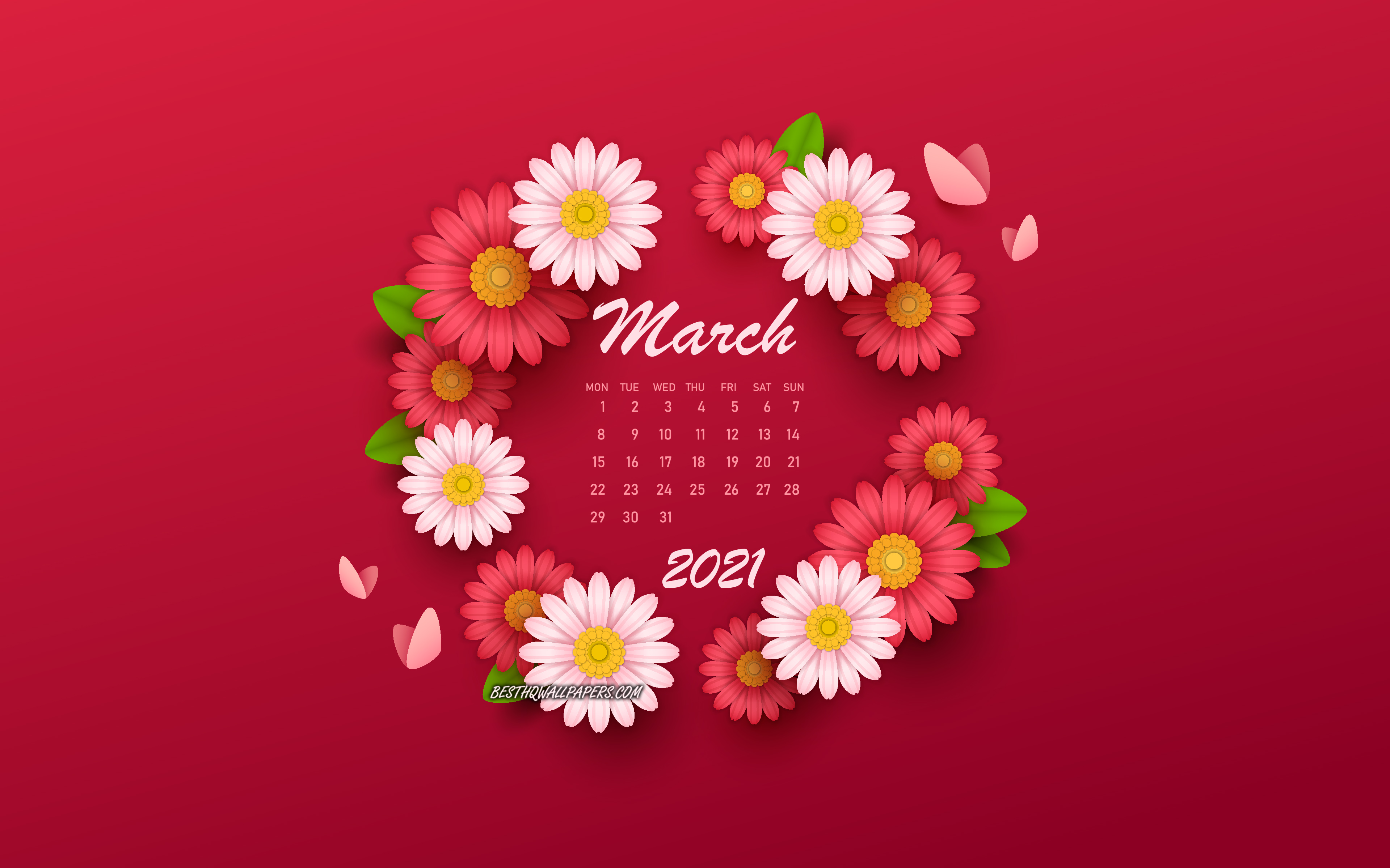 March 2021 Calendar Wallpapers