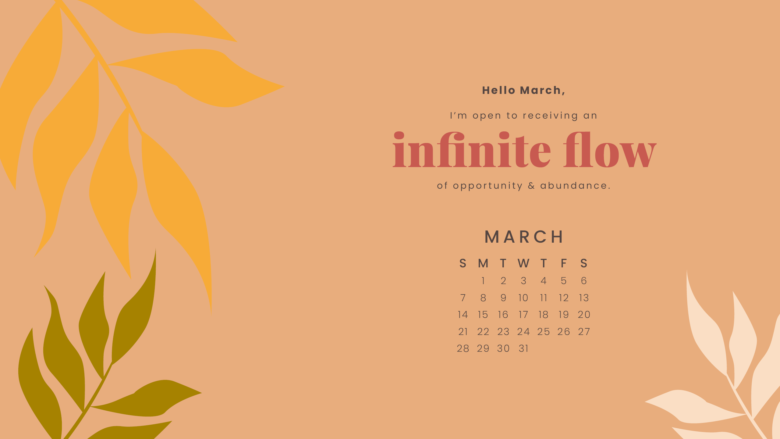 March 2021 Calendar Wallpapers