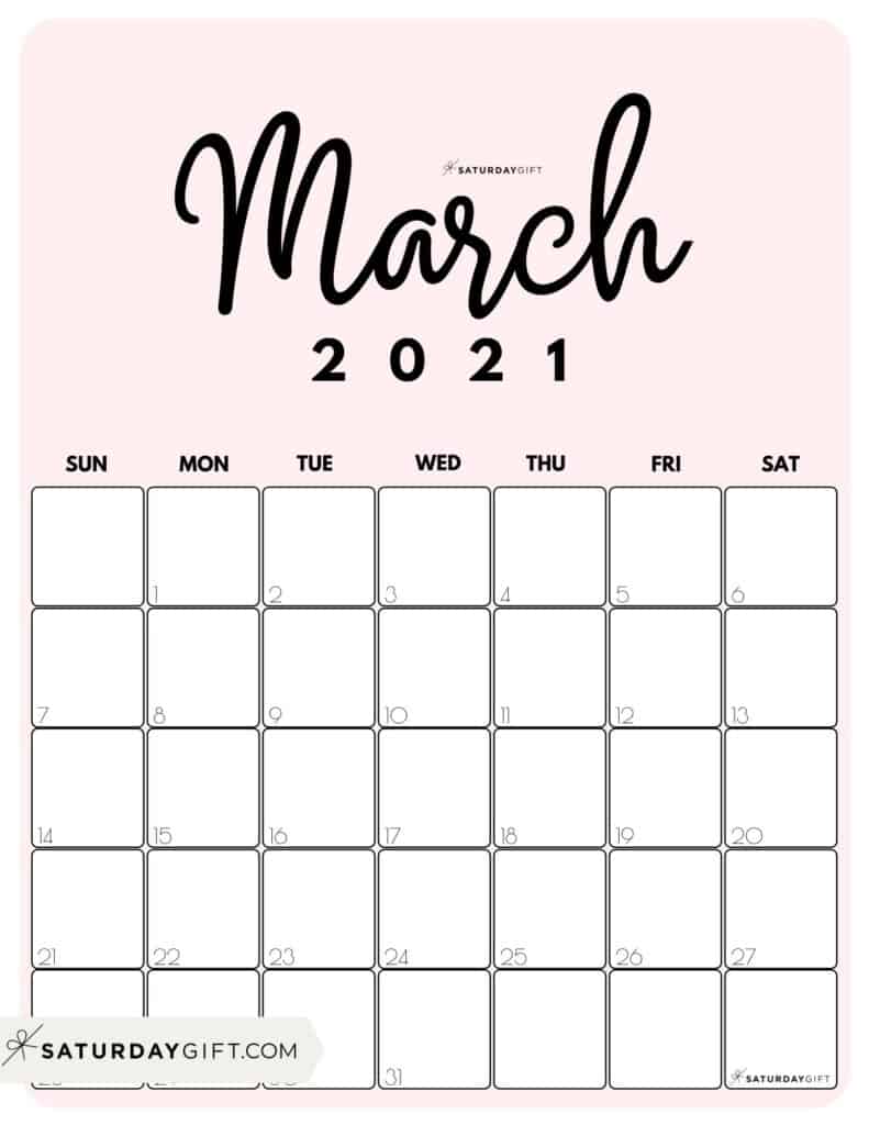 March 2021 Calendar Wallpapers