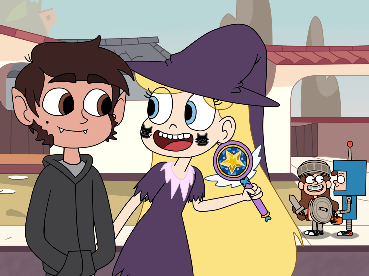 Marco Diaz And Star Butterfly In Star Vs. The Forces Of Evil Wallpapers