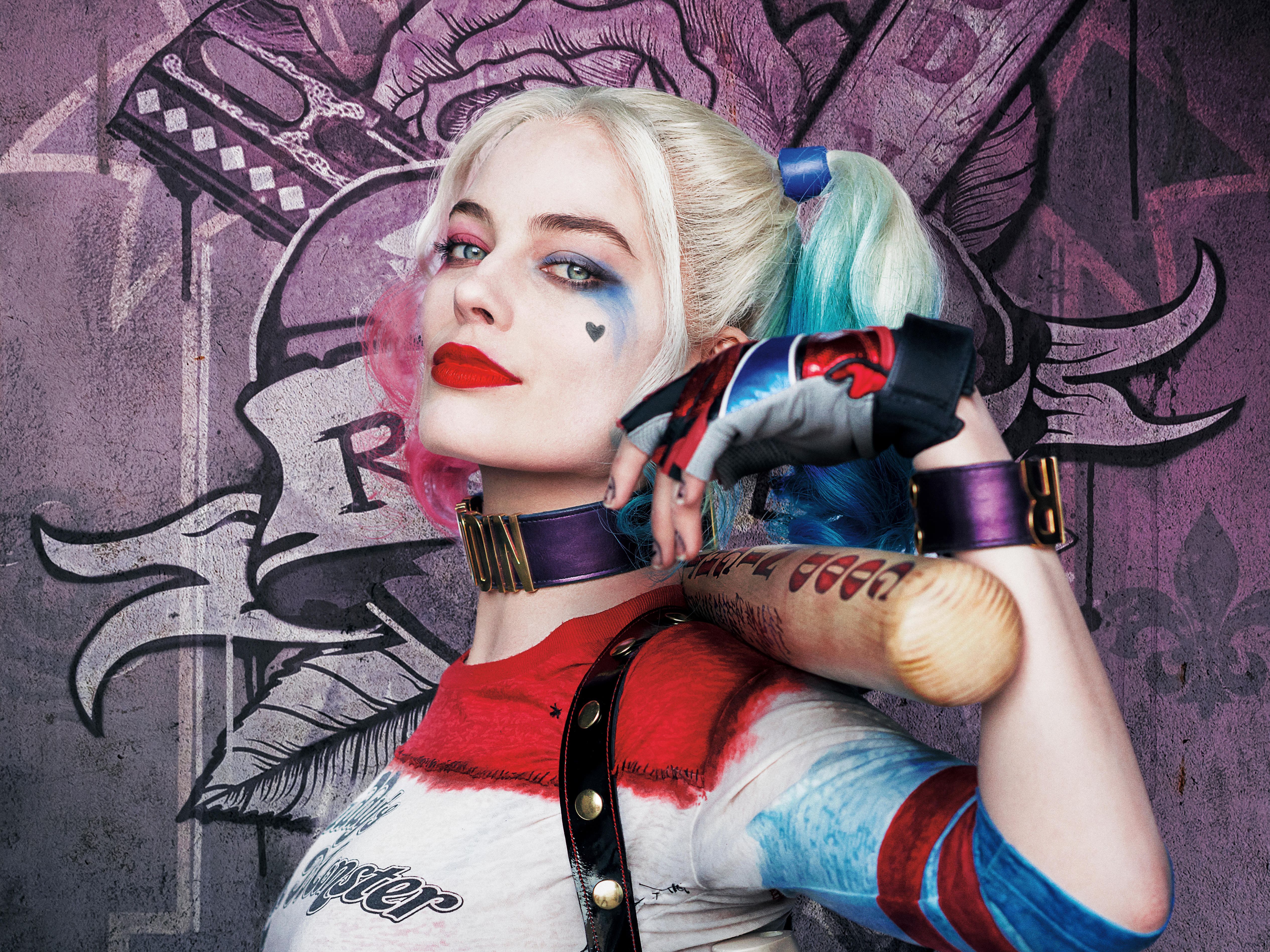 Margot Robbie As Harley Quinn Bop Wallpapers