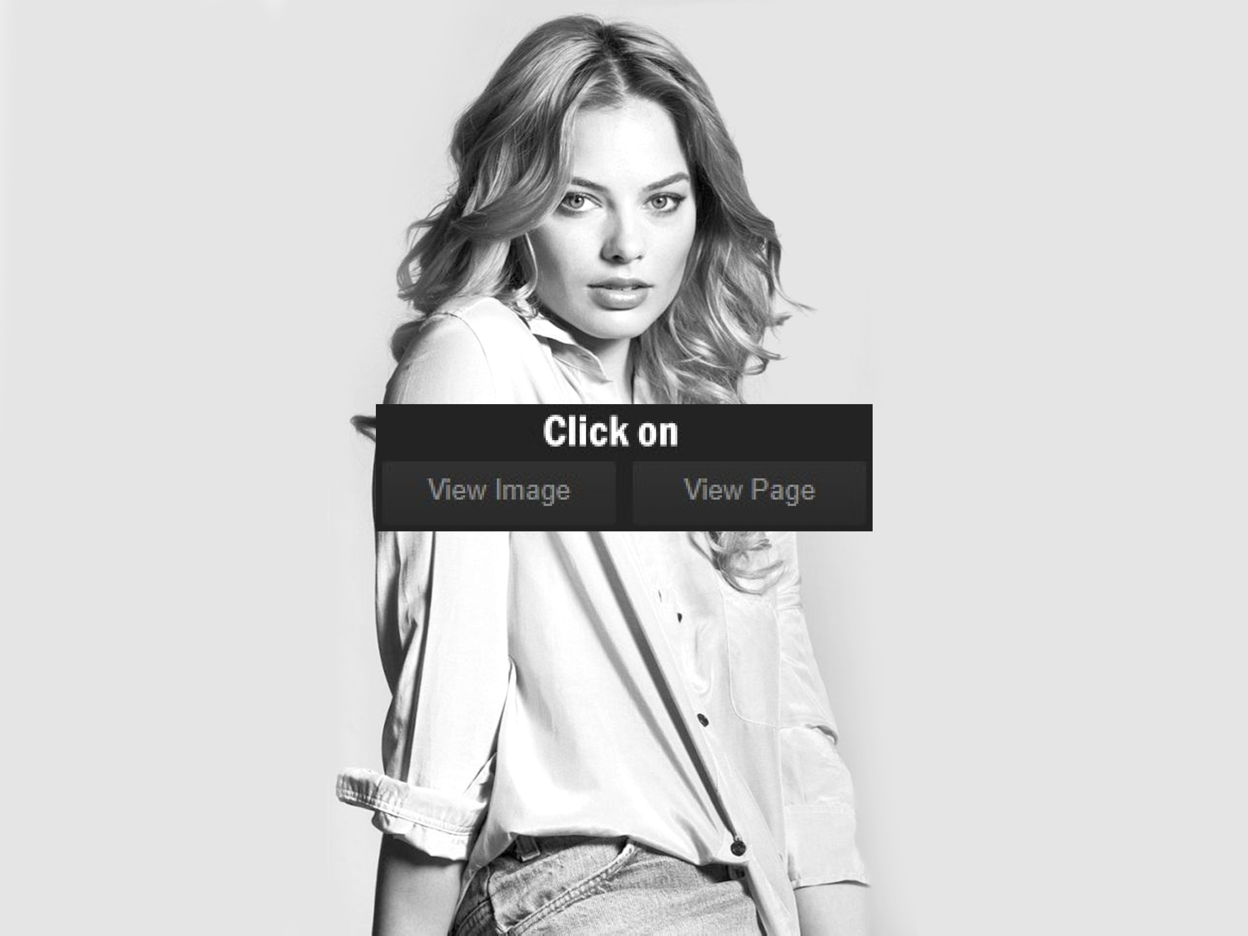 Margot Robbie Hot Monochrome Wallpapers