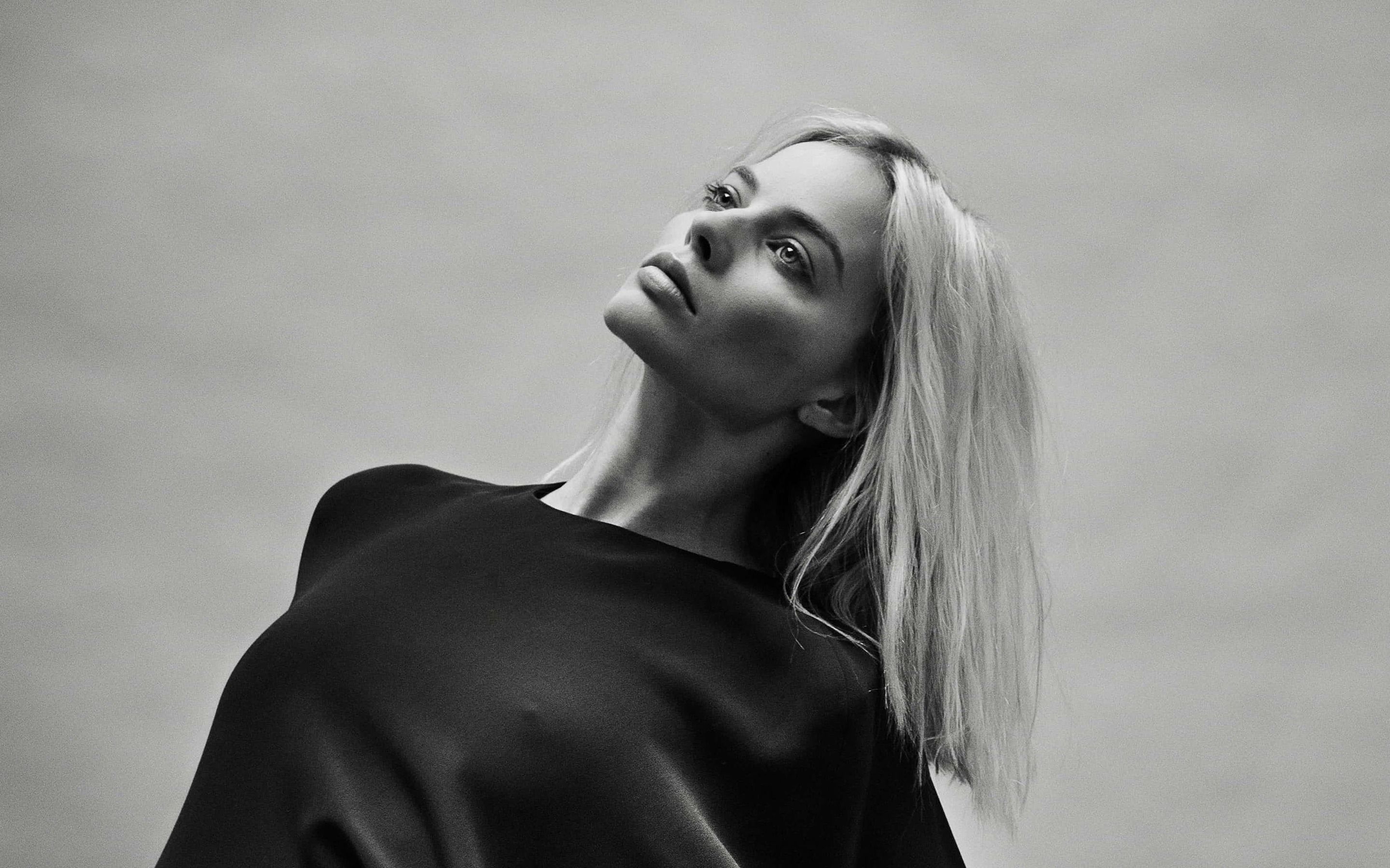 Margot Robbie Monochrome 2017 Wallpapers