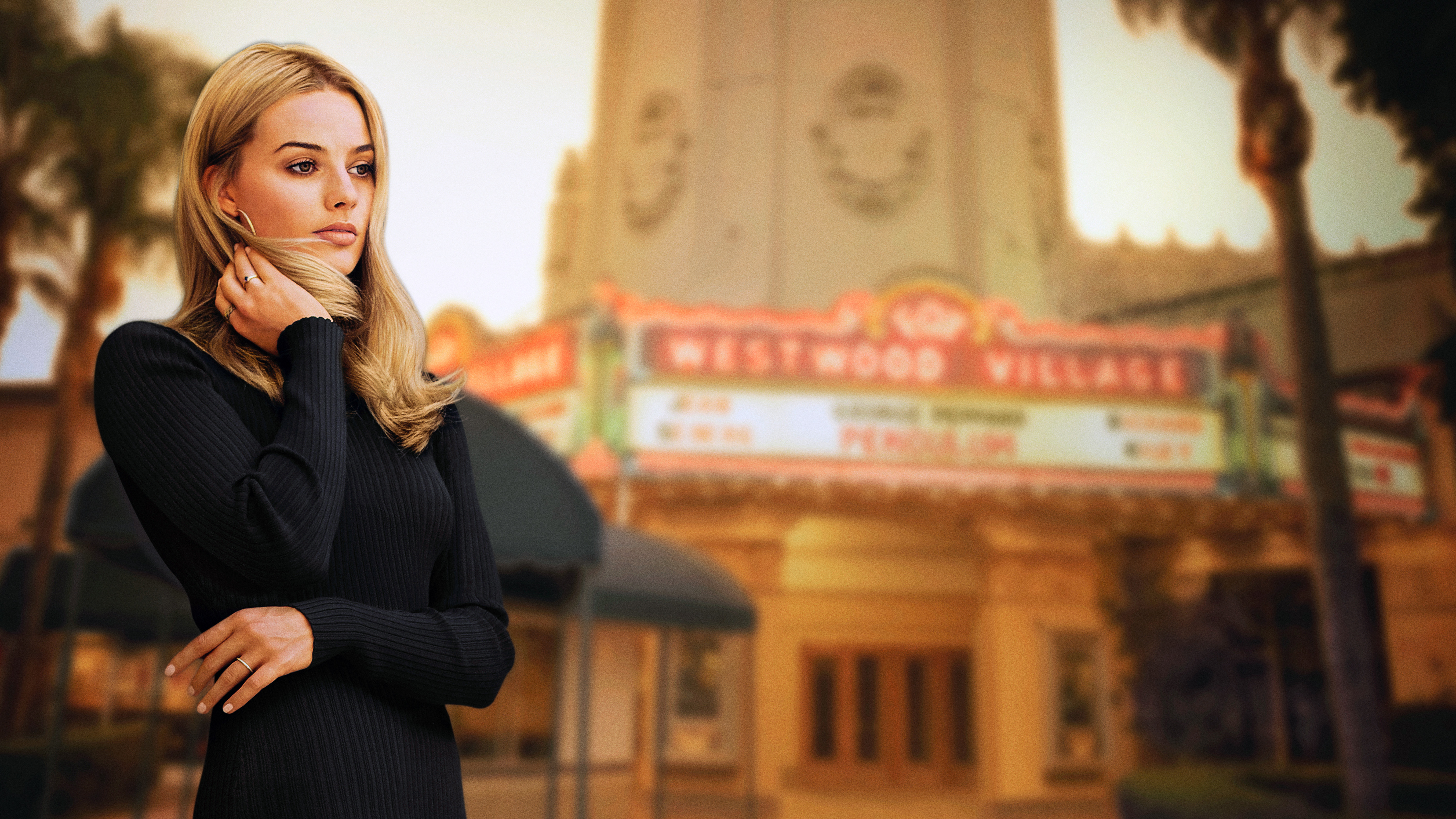 Margot Robbie Once Upon A Time In Hollywood Poster Wallpapers