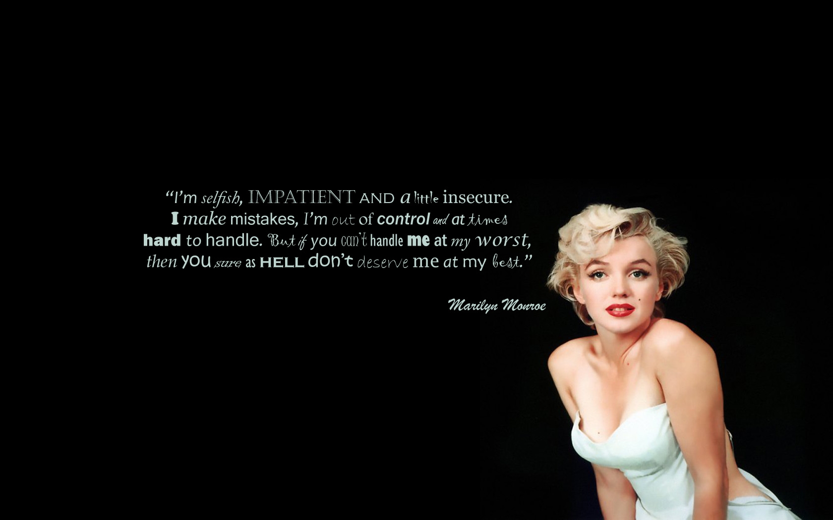 Marilyn Monroe Quotes Wallpapers