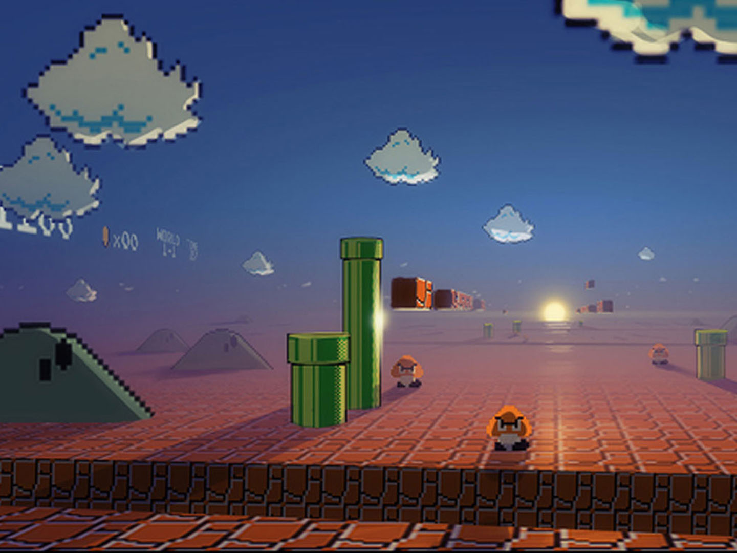 Mario Bros Background