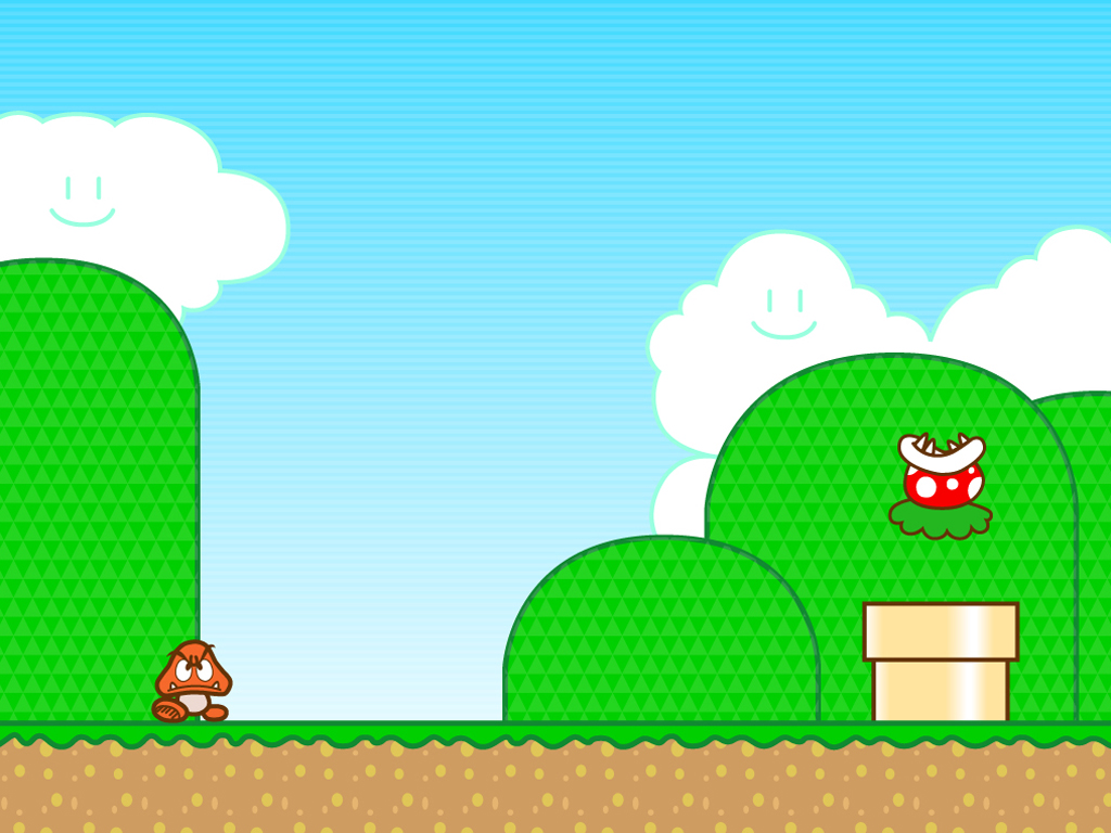 Mario Hills Background