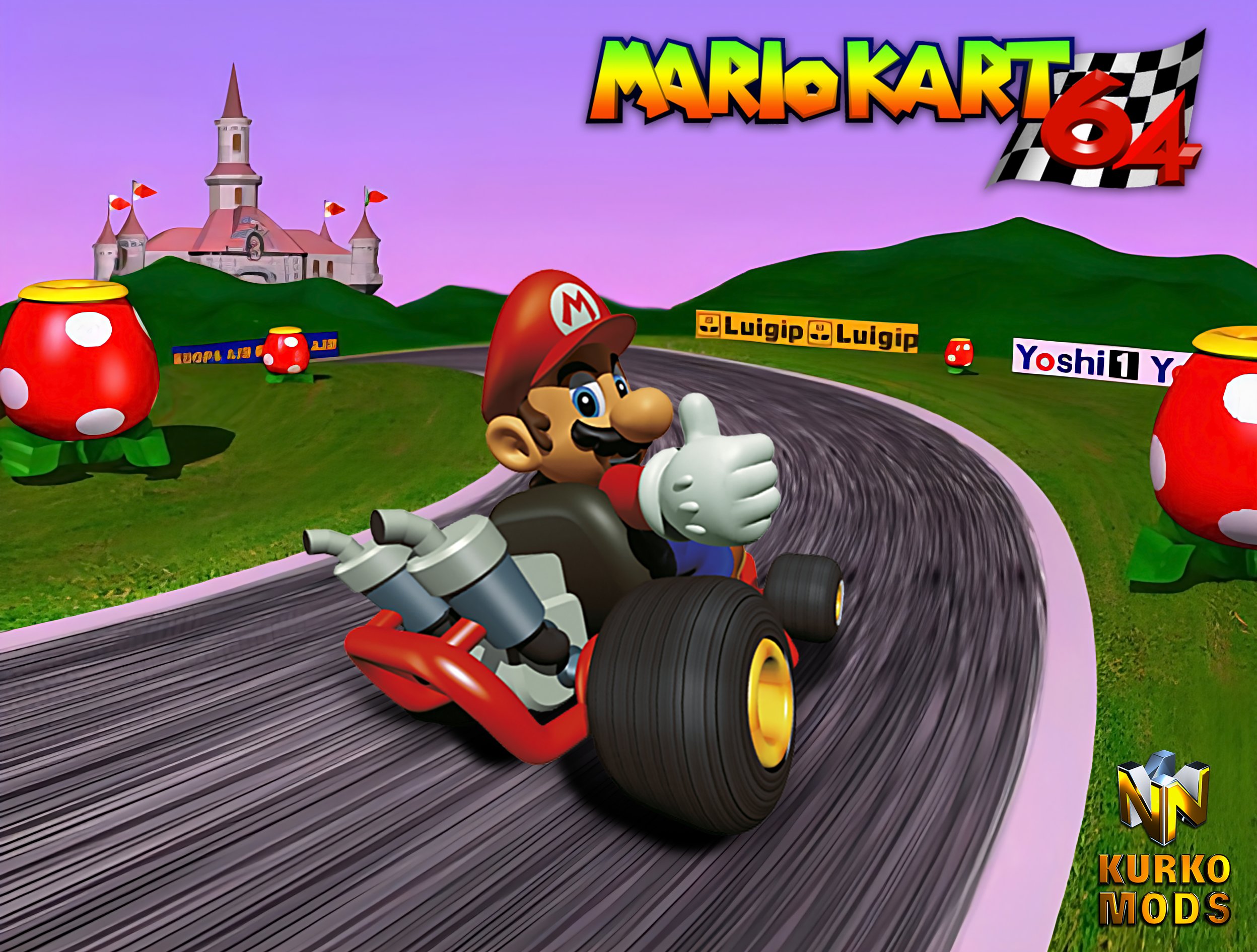 Mario Kart 64 Background