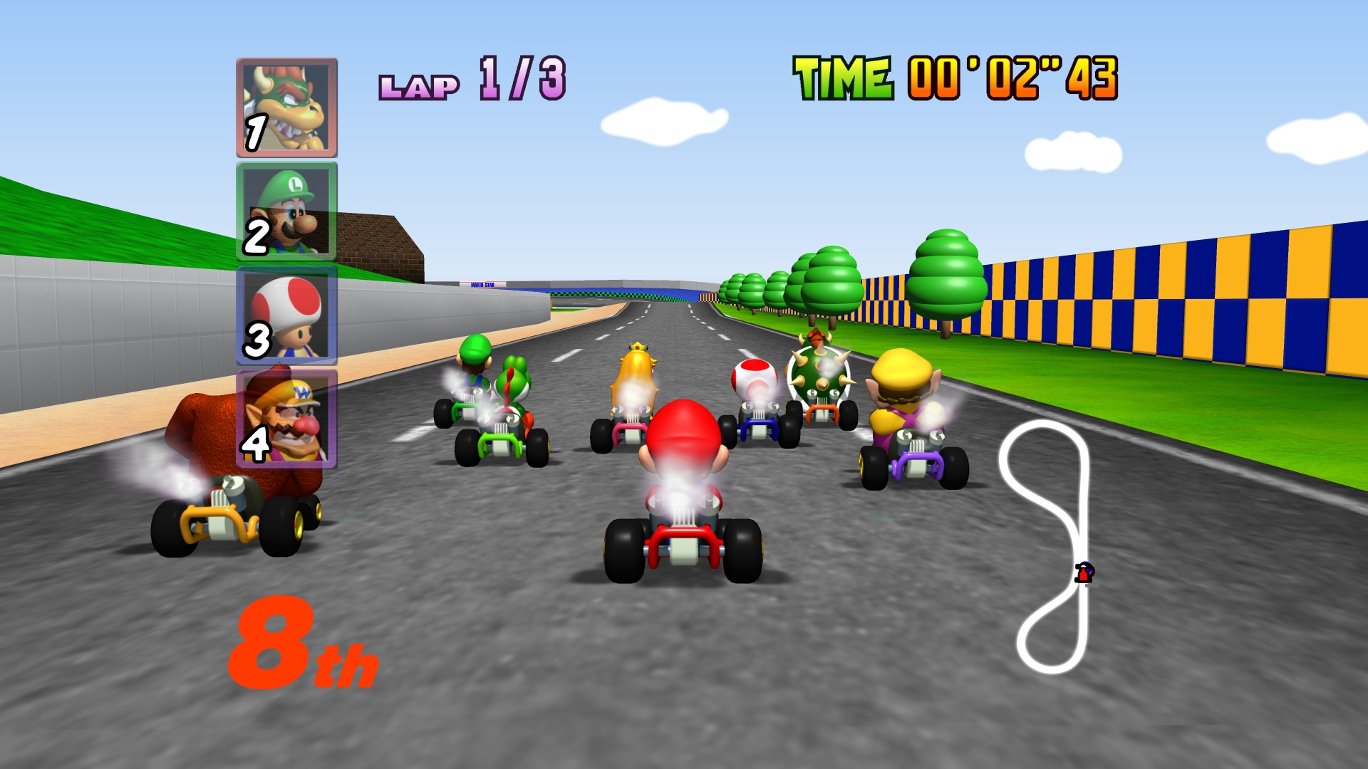 Mario Kart 64 Background