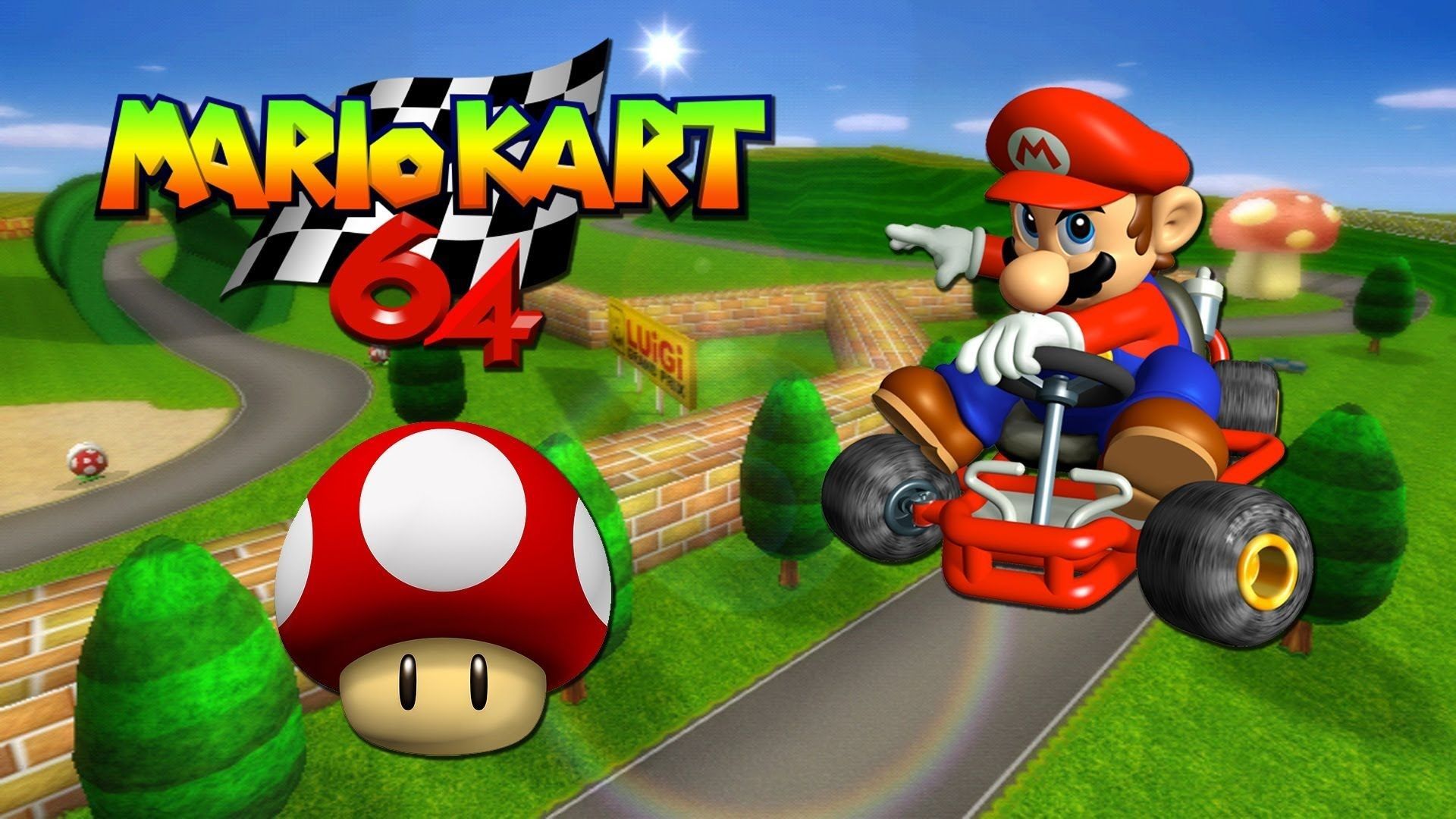 Mario Kart 64 Background