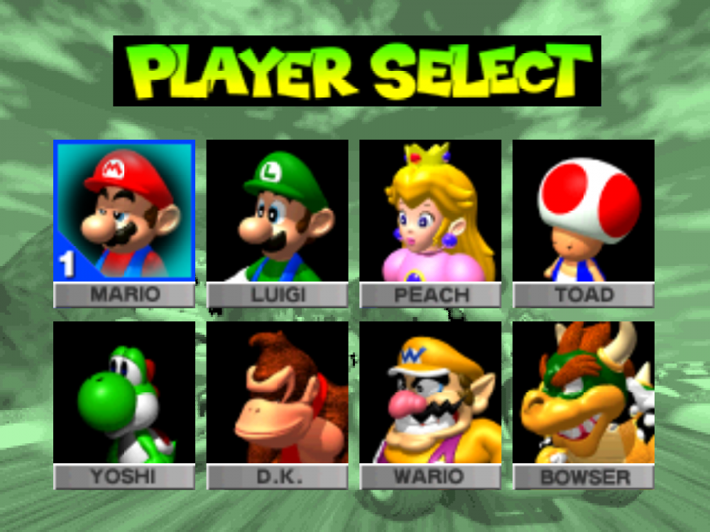 Mario Kart 64 Background