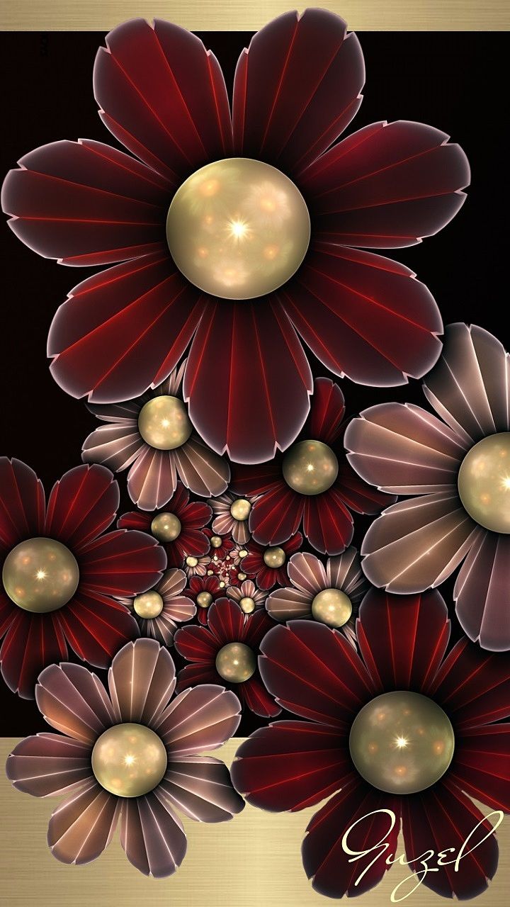 Maroon Flowers Wallpapers