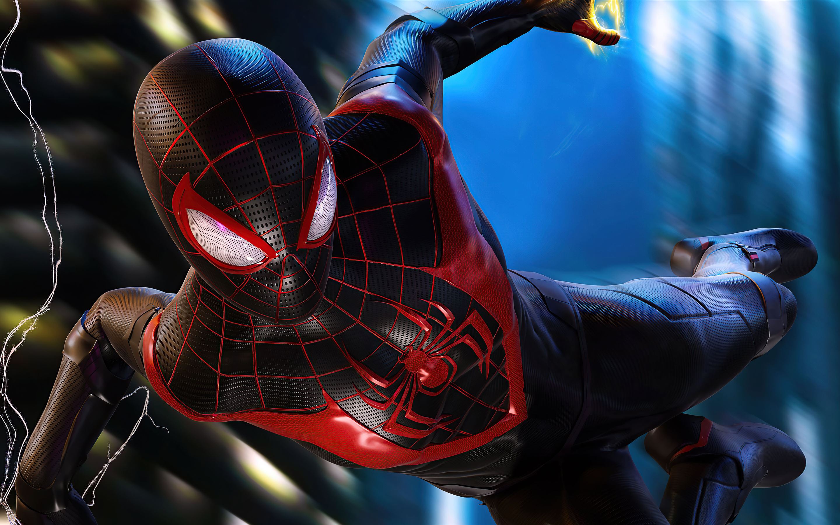 Marvel's Spider-Man Miles Morales Cyberpunk Suit Wallpapers