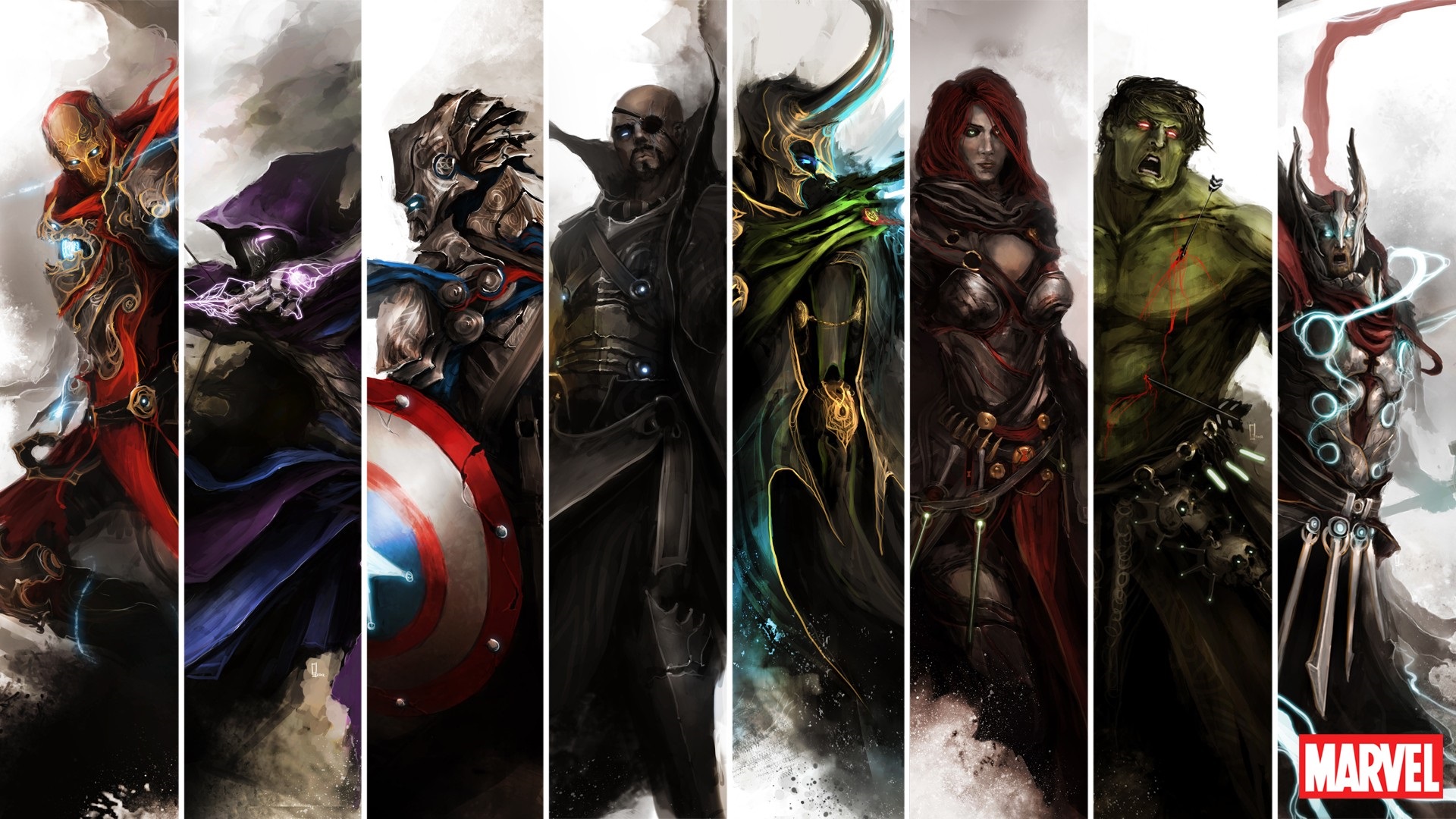 Marvel Cinematic Universe Superhero Artwork Wallpapers