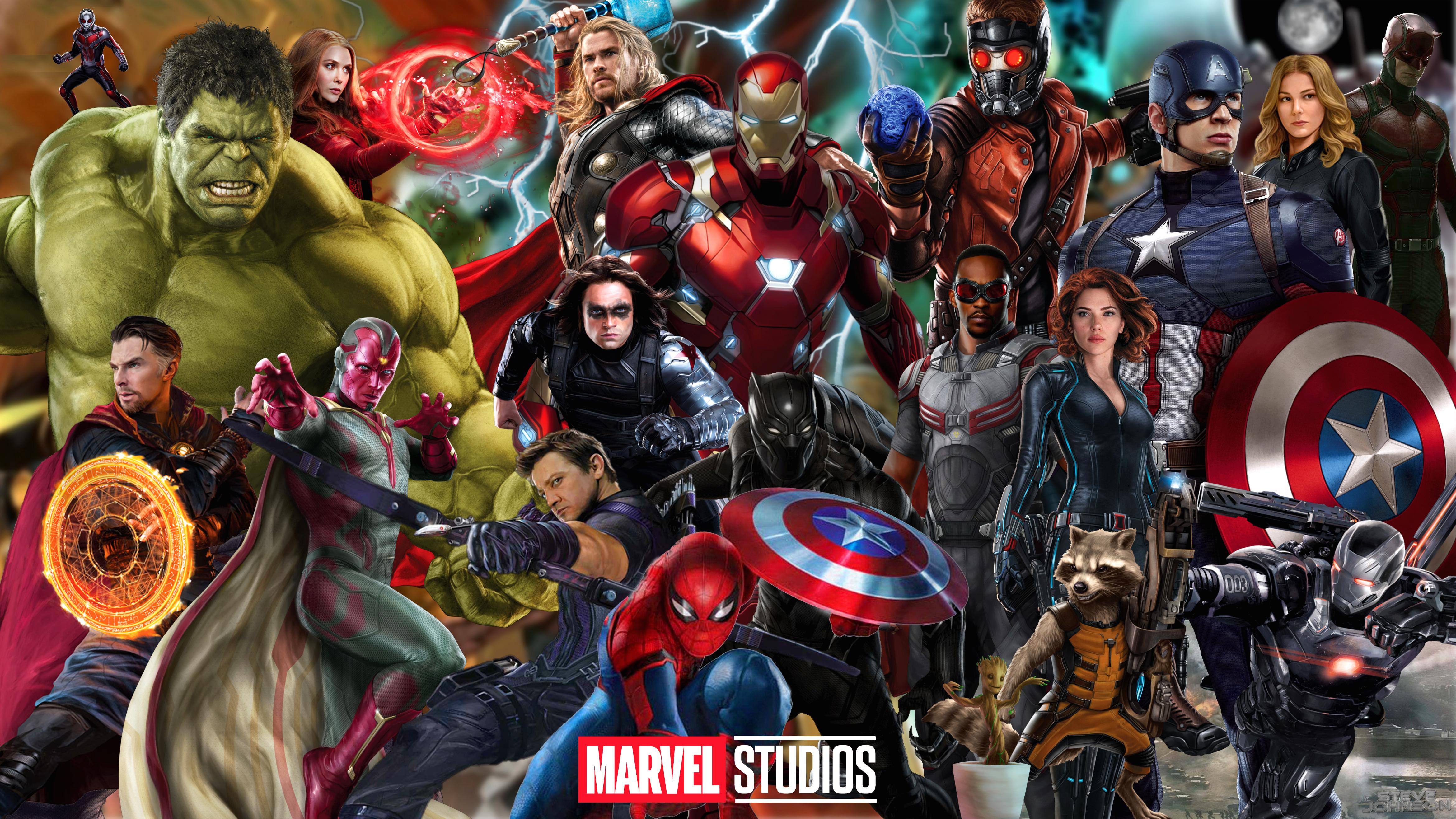 Marvel Cinematic Universe Superhero Artwork Wallpapers