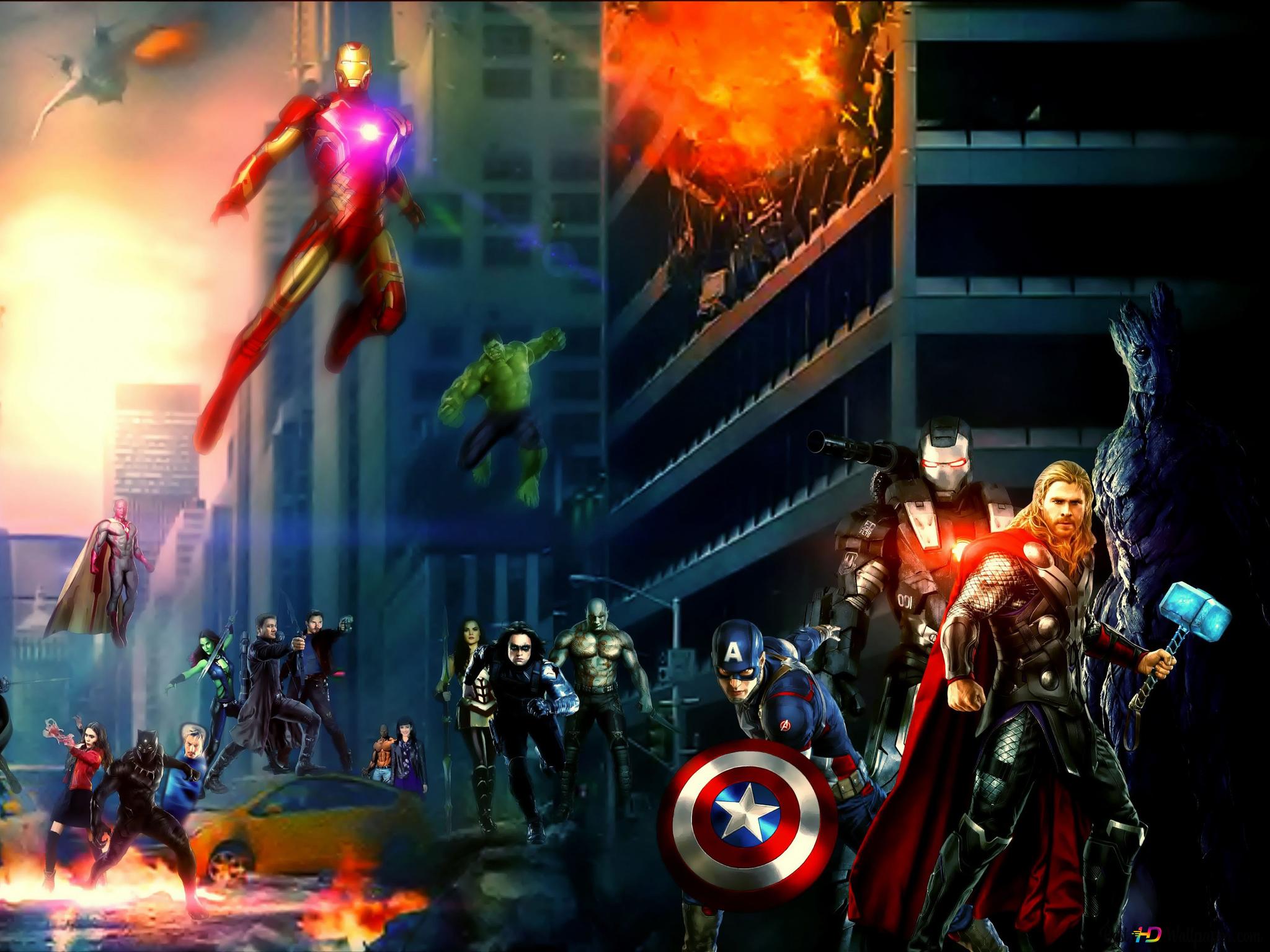 Marvel Cinematic Universe Superhero Artwork Wallpapers