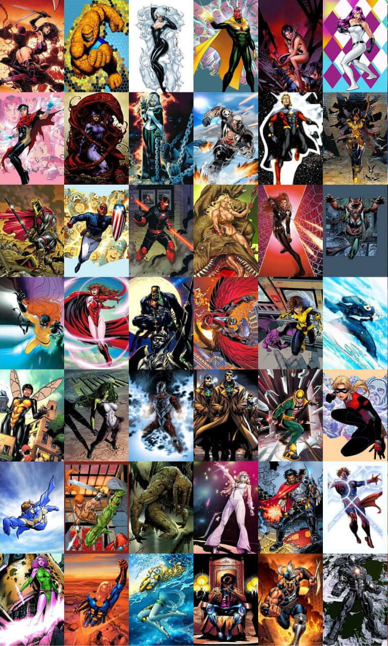 Marvel Collage Wallpapers