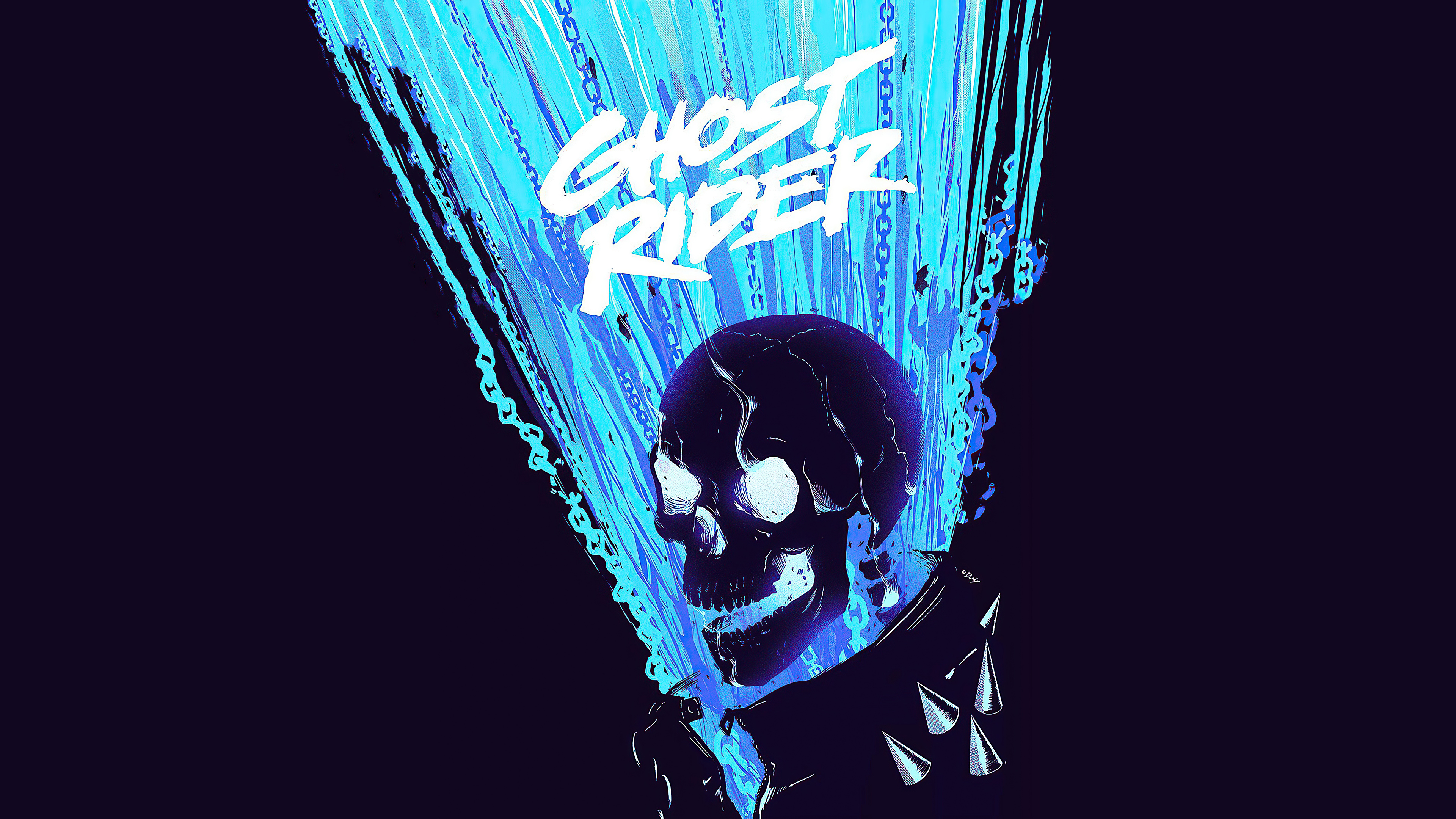 Marvel Ghost Rider Minimalist Wallpapers