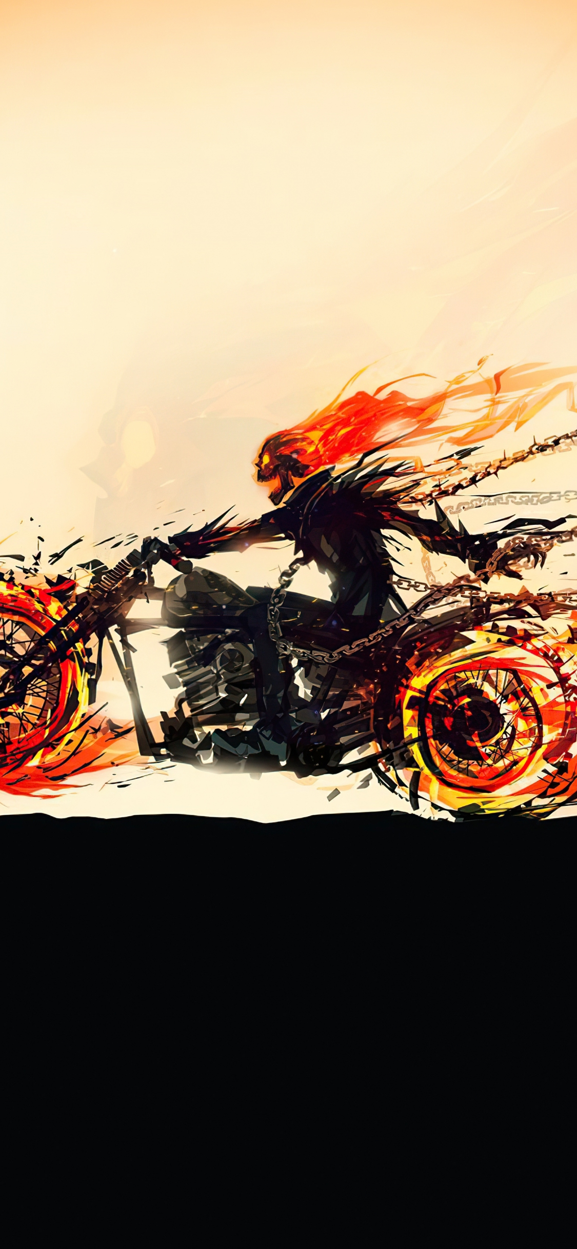 Marvel Ghost Rider Minimalist Wallpapers