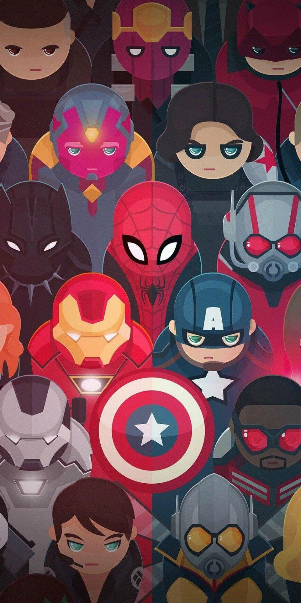 Marvel Logo Iphone Wallpapers