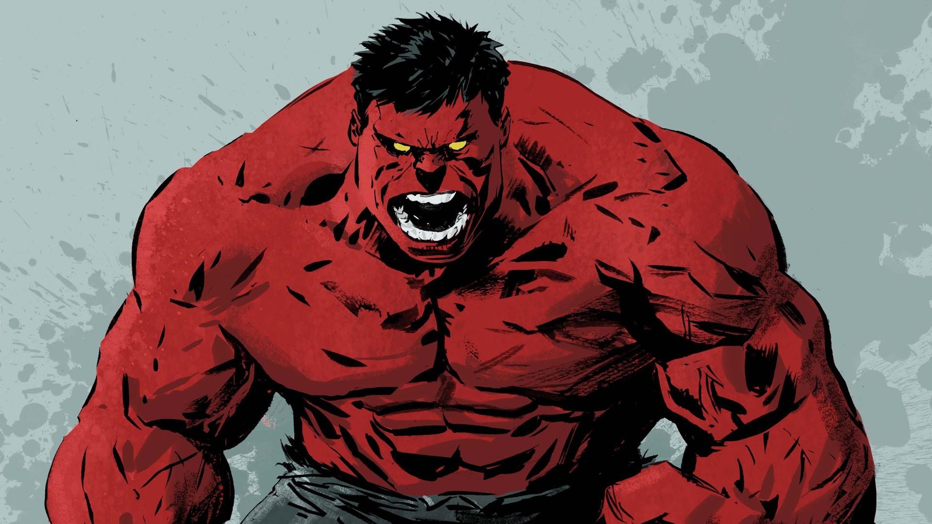Marvel Red Hulk Art 4K Wallpapers