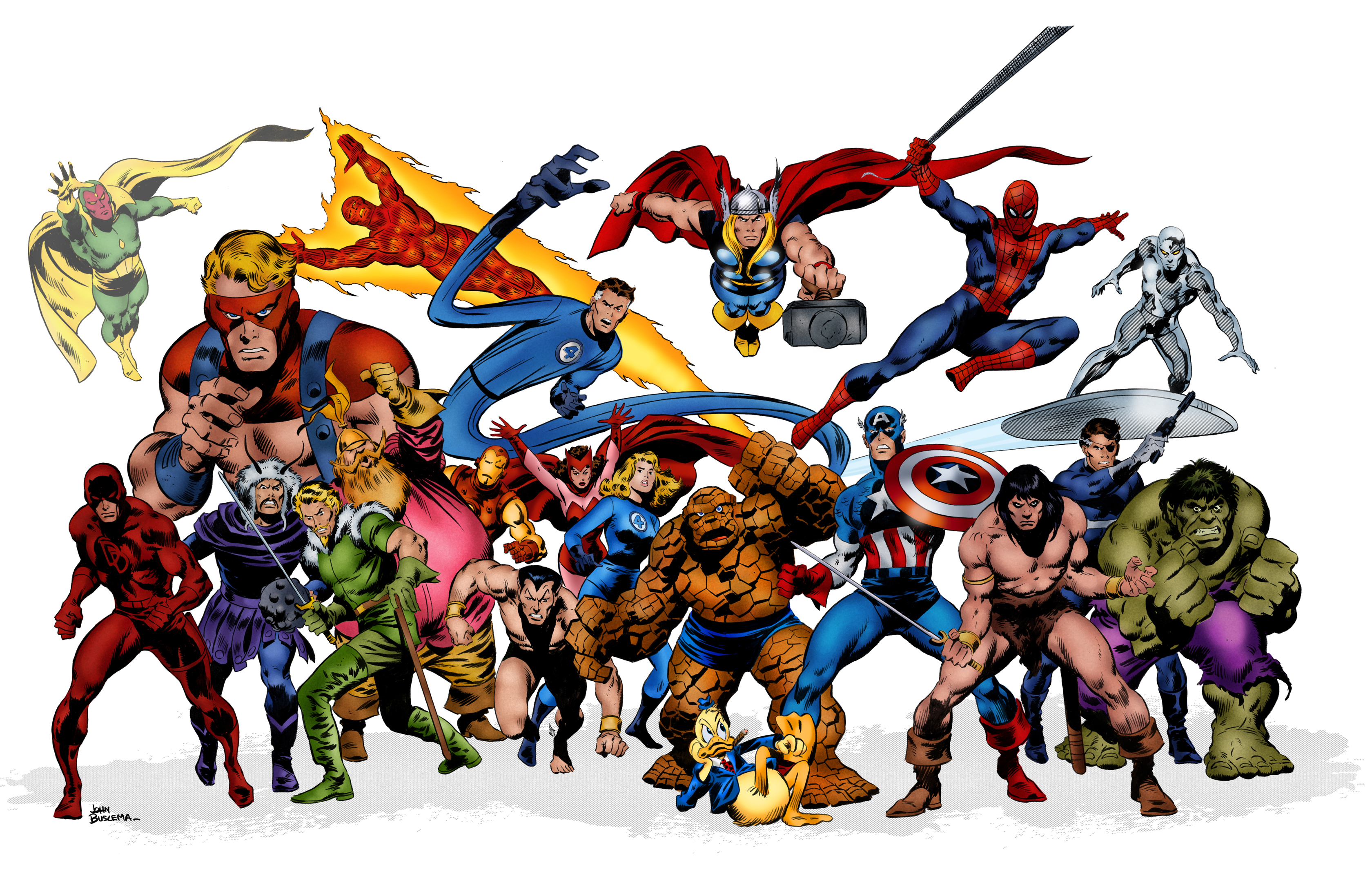 Marvel Superheroes Background