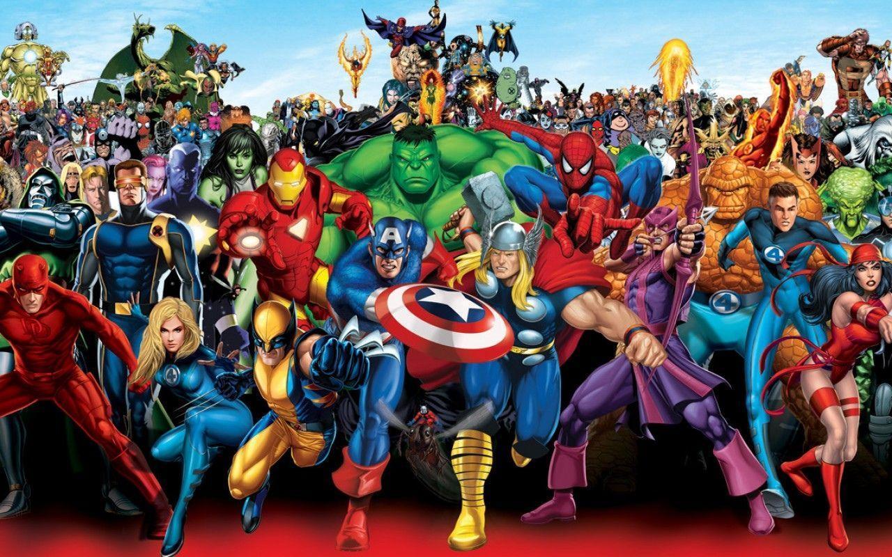 Marvel Superheroes Background