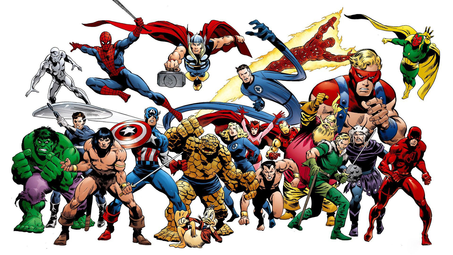 Marvel Superheroes Background