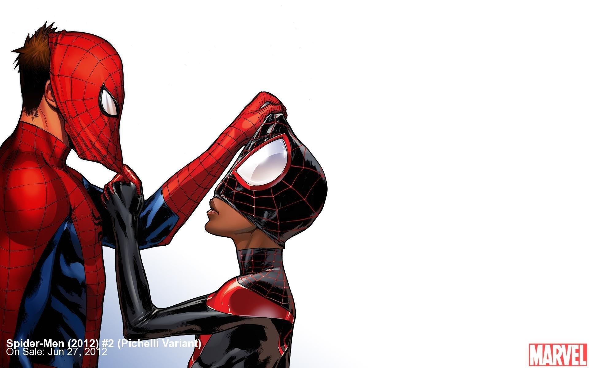 Marvels Spiderman Miles Morales and Parker Wallpapers