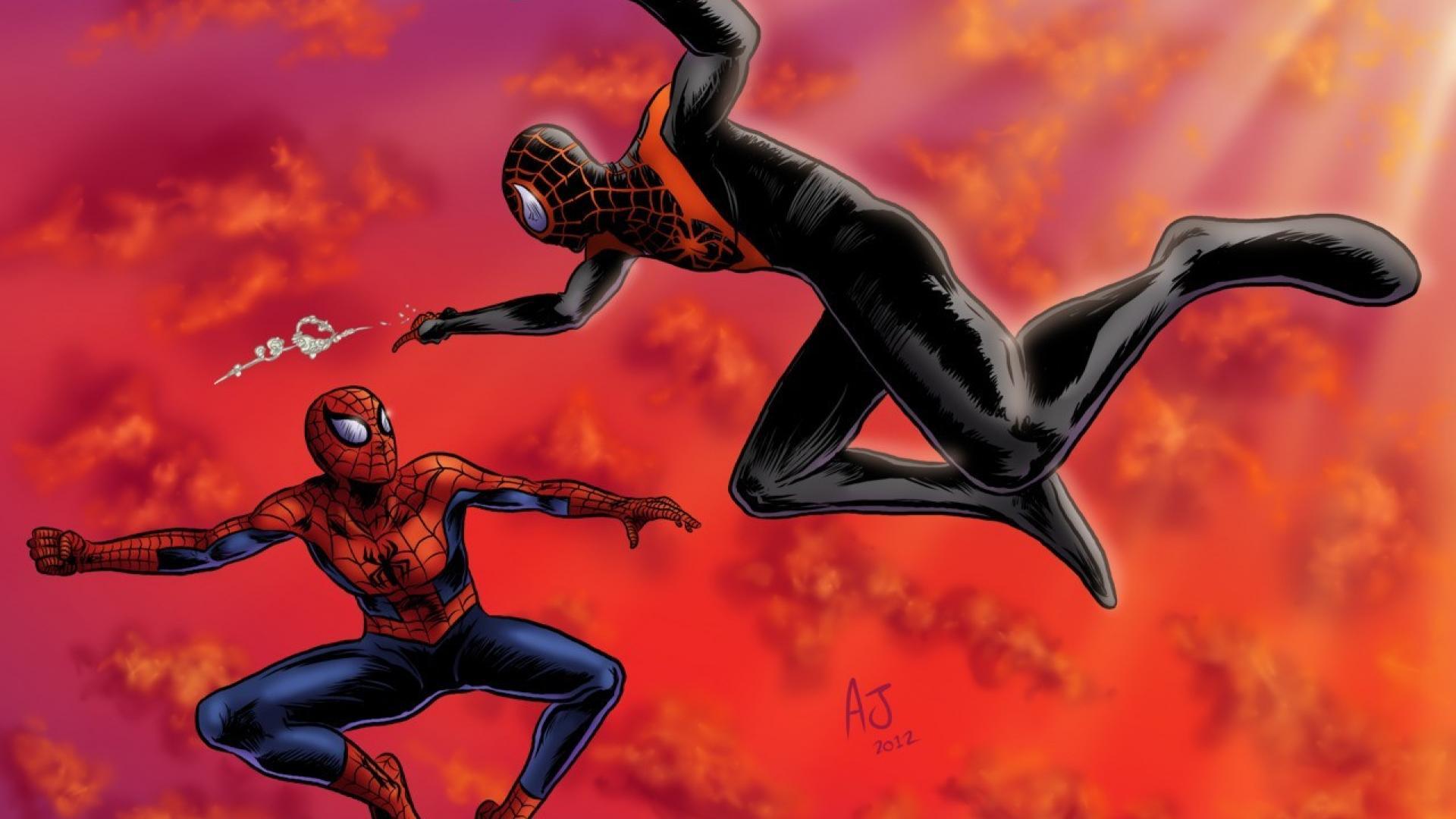 Marvels Spiderman Miles Morales and Parker Wallpapers