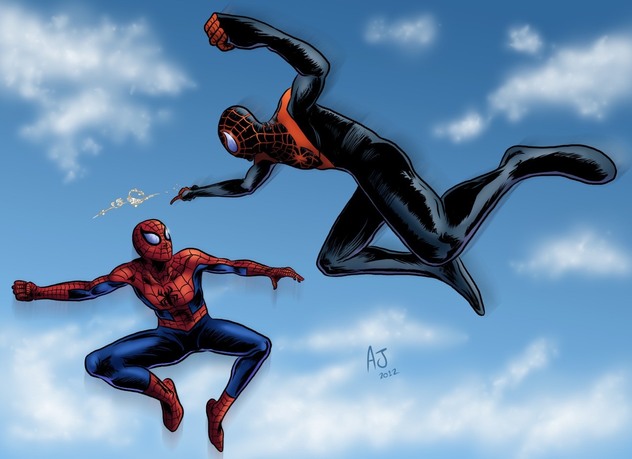 Marvels Spiderman Miles Morales and Parker Wallpapers