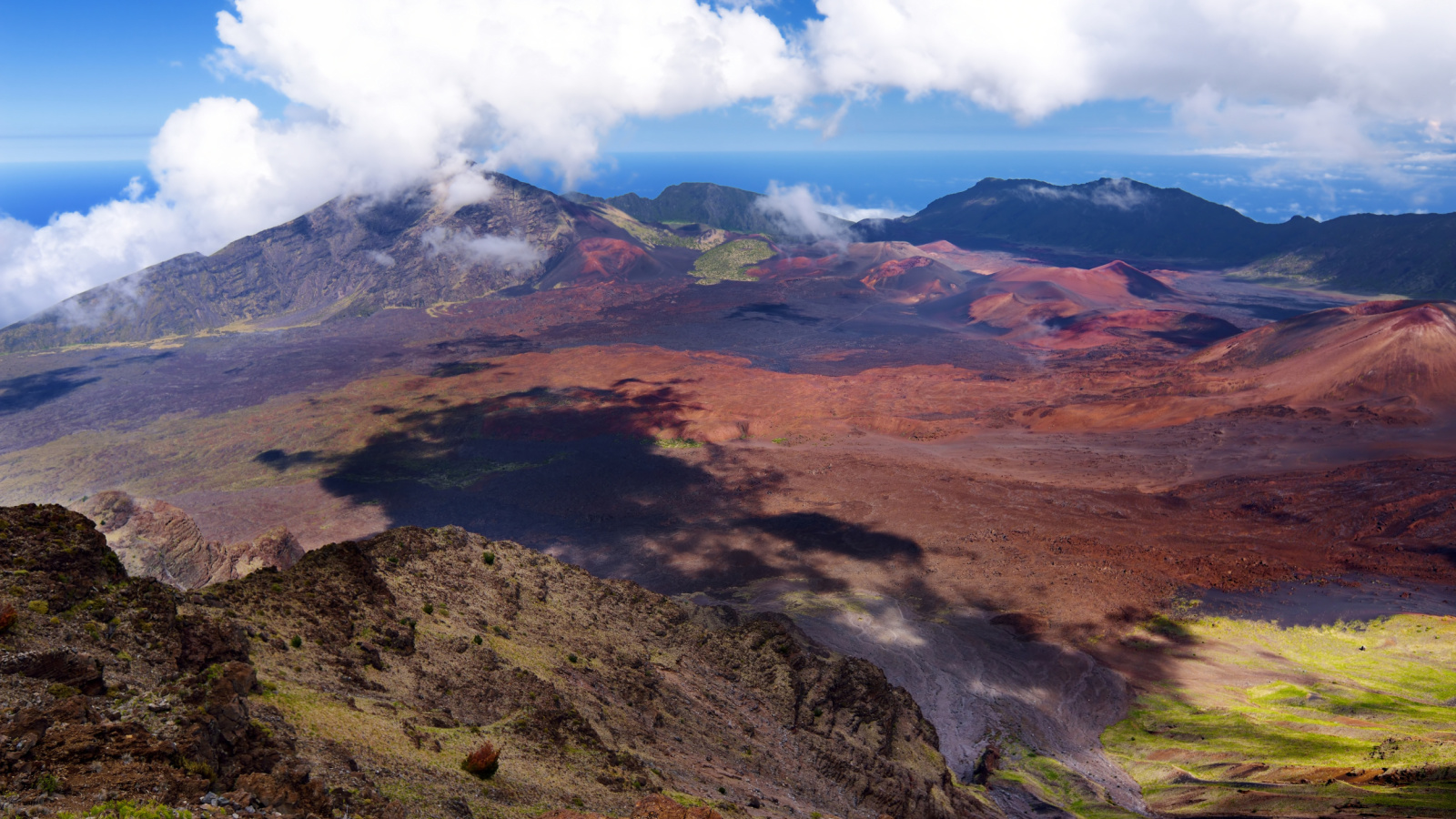 Maui Mountain Volcano Island Clouds Wallpapers