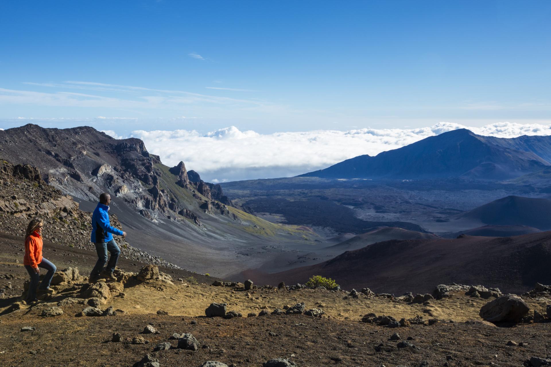 Maui Mountain Volcano Island Clouds Wallpapers